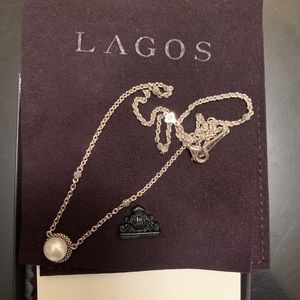 LAGOS Sterling Silver & Pearl Pendant Necklace